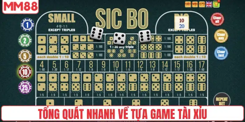Hướng Dẫn Cách Chơi Tài Xỉu Chi Tiết Từ A Đến Z Cho Newbie 2 Tổng quát nhanh về tựa game Tài Xỉu